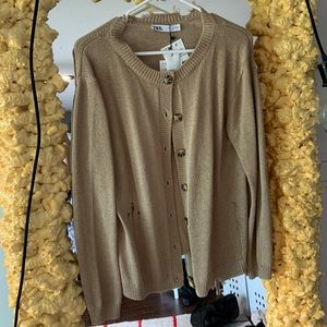 NWT zara cardigan, size L
